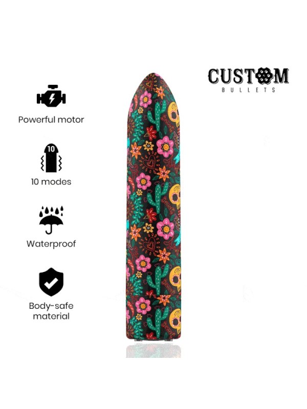 Custom Bullets - Floreali Ricaricabili Bullet 10 Intensit€ - CUSTOM BULLETS - Vibratori Mini | erosidea.com