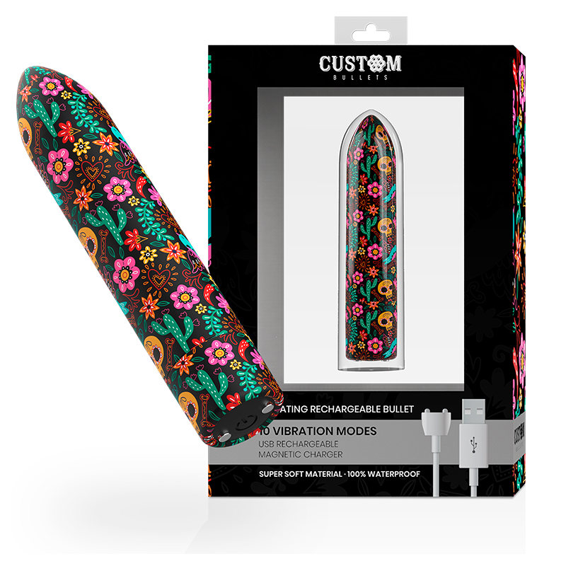 Custom Bullets - Floreali Ricaricabili Bullet 10 Intensit€ - CUSTOM BULLETS - Vibratori Mini | erosidea.com