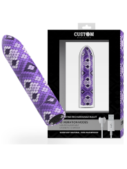 Custom Bullets - Rechargeable Snake Purple Magnetic Bullet 10V - CUSTOM BULLETS - Vibratori Mini | erosidea.com