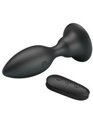 Mr Play - Plug Anale Nero Con Telecomando E Vibrazione - MR PLAY - Plug e Catene Anali | erosidea.com