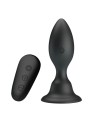 Mr Play - Plug Anale Nero Con Telecomando E Vibrazione - MR PLAY - Plug e Catene Anali | erosidea.com