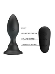 Mr Play - Plug Anale Nero Con Telecomando E Vibrazione - MR PLAY - Plug e Catene Anali | erosidea.com