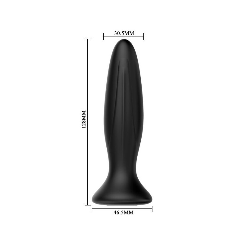 Vibratore Mr Play Plug Anale Nero Ricaricabile - MR PLAY - Plug e Catene Anali | erosidea.com