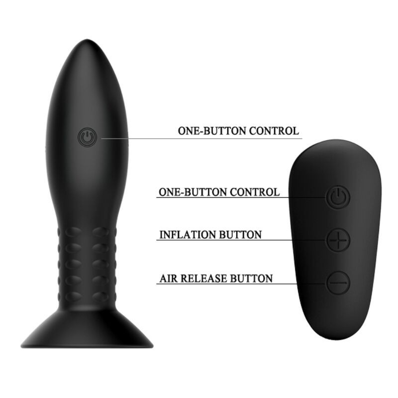 Mr Play - Plug Con Telecomando Sfere Rotanti Nere - MR PLAY - Ovetti Palline Sfere | erosidea.com