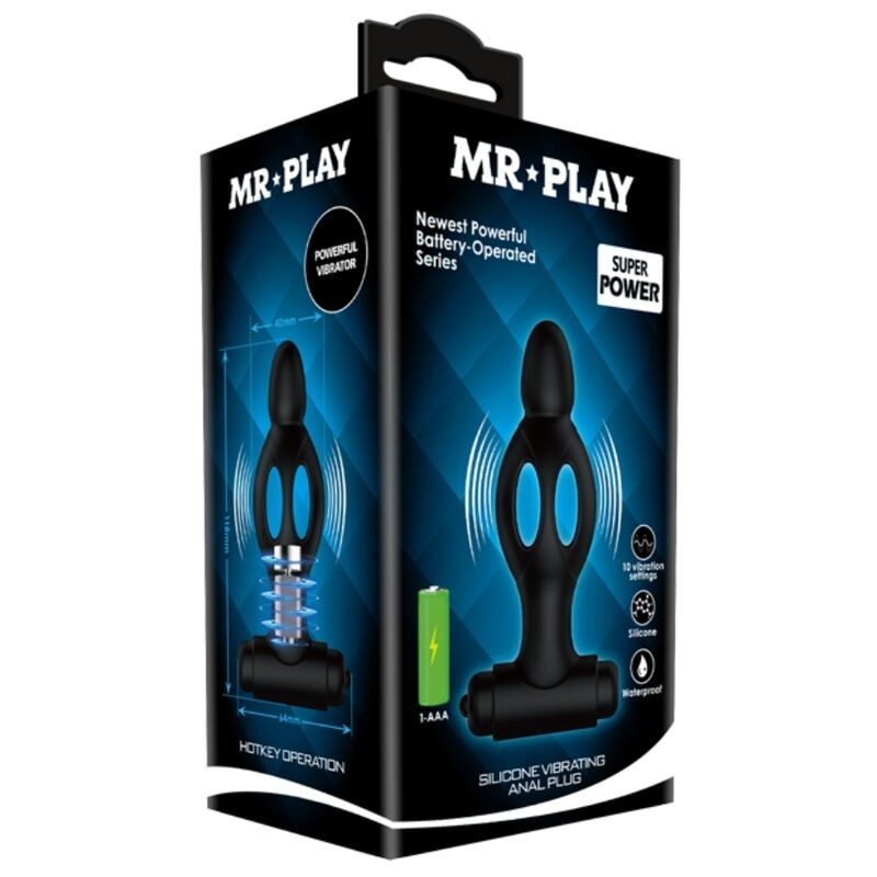 Mr Play - Plug Anale In Silicone Con Vibrazione - MR PLAY - Plug e Catene Anali | erosidea.com