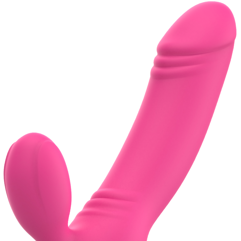 Vibratore Ohmama Bix Doppia Stimolazione Edizione Natalizia Rosa - OHMAMA VIBRATORS - Strap-on e Imbracature | erosidea.com
