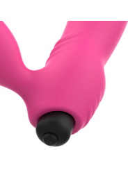 Vibratore Ohmama Bix Doppia Stimolazione Edizione Natalizia Rosa - OHMAMA VIBRATORS - Strap-on e Imbracature | erosidea.com
