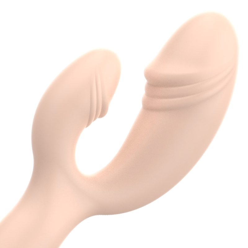 Vibratore Ohmama Classico Flesh Con Stimolazione G-Spot E Clitoride - OHMAMA STIMULATING - Vibratori Doppi | erosidea.com