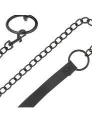 Darkness - Collana Nera Con Catena - DARKNESS BONDAGE - Collari e Guinzagli | erosidea.com