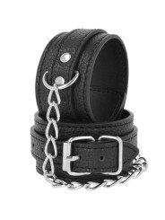 Darkness - Manette In Pelle Strutturata Nera - DARKNESS BONDAGE - Manette e Polsini | erosidea.com