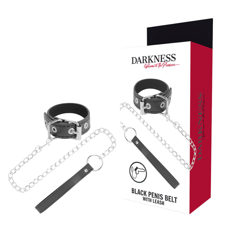 Darkness - Anello Per Pene Con Cinturino - DARKNESS BONDAGE - Costrittivi | erosidea.com