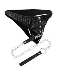 Darkness - Perizoma Di Sottomissione Con Catena In Metallo - DARKNESS BONDAGE - Costrittivi | erosidea.com