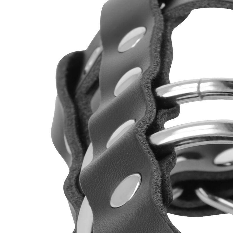 Darkness - Gabbia Di Castit In Pelle Con Serratura - DARKNESS BONDAGE - Costrittivi | erosidea.com