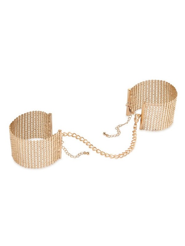 Bijoux - D‰Sir M‰Tallique Manette In Rete Di Metallo Dorato - BIJOUX DESIRE METALLIQUE - Manette e Polsini | erosidea.com