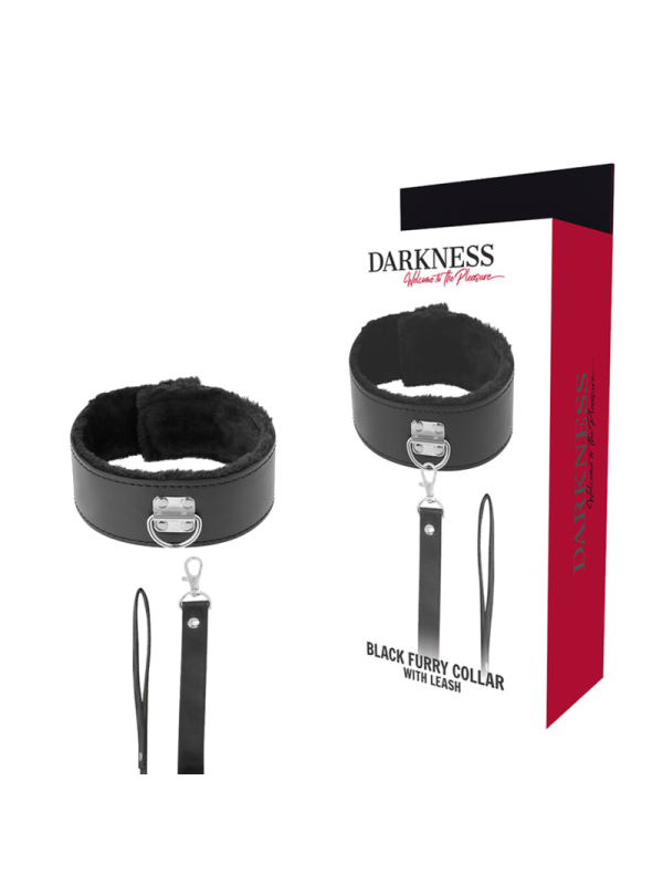 Darkness - Collana Foderata Con Catena In Titanio - DARKNESS BONDAGE - Collari e Guinzagli | erosidea.com