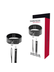 Darkness - Collare Bdsm Con Chiusura Nera - DARKNESS BONDAGE - Collari e Guinzagli | erosidea.com