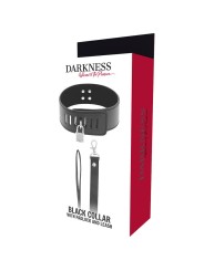 Darkness - Collare Bdsm Con Chiusura Nera - DARKNESS BONDAGE - Collari e Guinzagli | erosidea.com