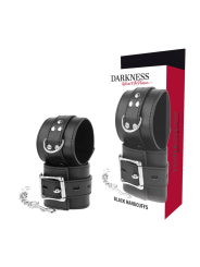 Darkness - Manette In Pelle Nera - DARKNESS BONDAGE - Manette e Polsini | erosidea.com
