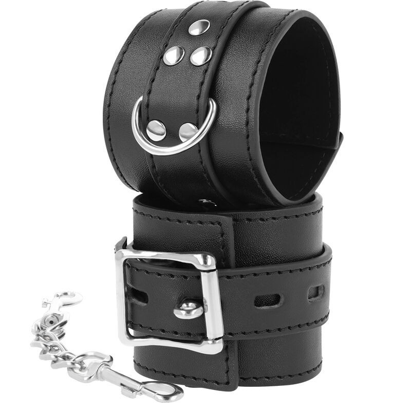 Darkness - Manette In Pelle Nera - DARKNESS BONDAGE - Manette e Polsini | erosidea.com