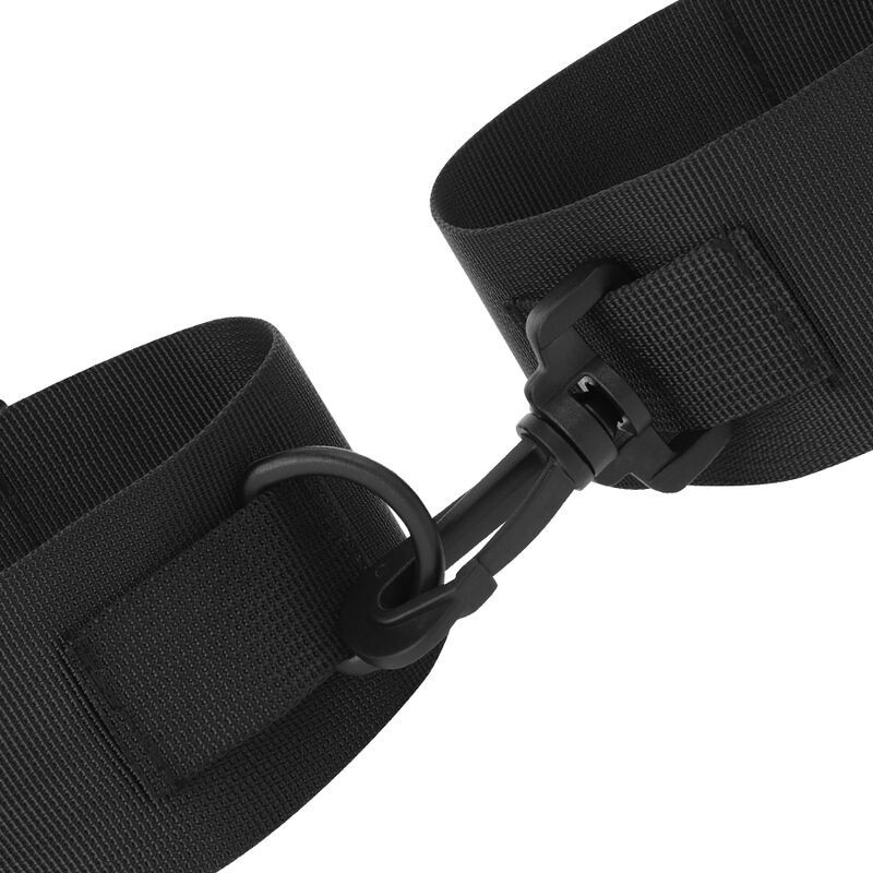 Darkness - Polsini Alla Caviglia In Nylon Nero - DARKNESS BONDAGE - Manette e Polsini | erosidea.com
