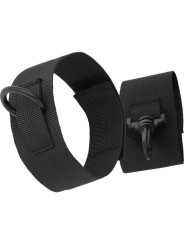 Darkness - Polsini Alla Caviglia In Nylon Nero - DARKNESS BONDAGE - Manette e Polsini | erosidea.com