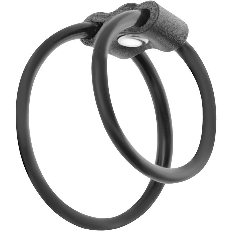 Darkness - Anelli Per Pene Duo Potenziatori. - DARKNESS BONDAGE - Anelli Fallici | erosidea.com