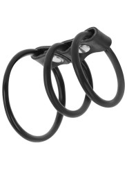 Darkness - Set Di 3 Anelli Per Pene Flessibili - DARKNESS BONDAGE - Anelli Fallici | erosidea.com