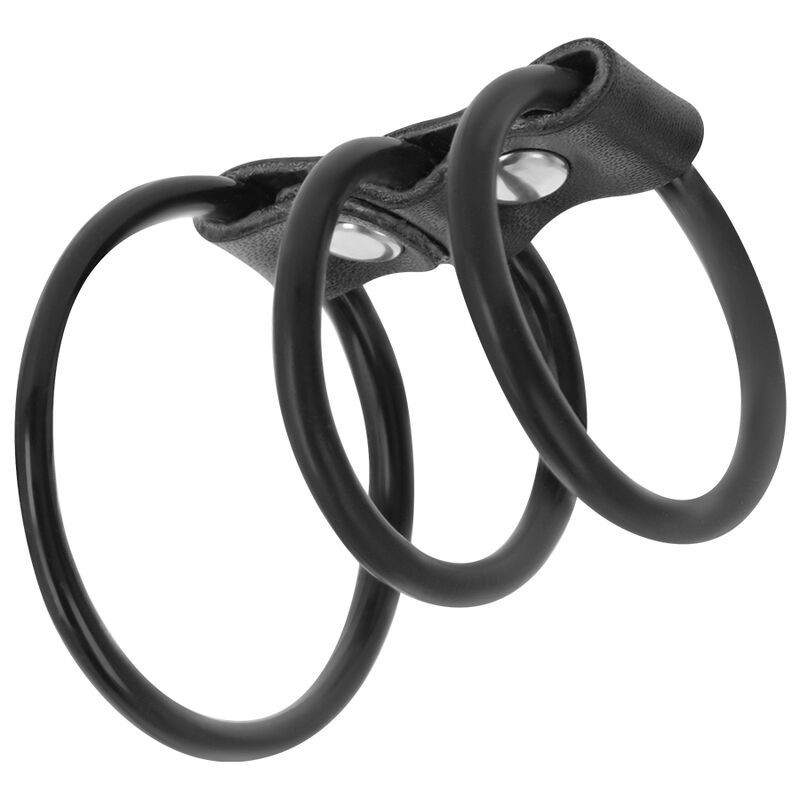 Darkness - Set Di 3 Anelli Per Pene Flessibili - DARKNESS BONDAGE - Anelli Fallici | erosidea.com