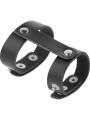 Darkness - Anello Regolabile Per Pene E Testicoli In Pelle - DARKNESS BONDAGE - Anelli Fallici | erosidea.com