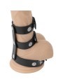 Darkness - Anello Doppio Per Pene E Testicoli In Pelle Regolabile - DARKNESS BONDAGE - Anelli Fallici | erosidea.com