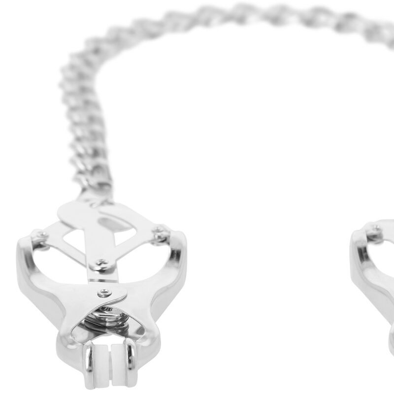 Darkness - Pinza Per Capezzoli In Metallo Con Catena - DARKNESS BONDAGE - Pinzette Capezzoli | erosidea.com