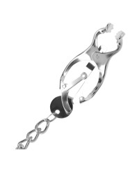 Darkness - Pinza Per Capezzoli In Metallo Con Catena - DARKNESS BONDAGE - Pinzette Capezzoli | erosidea.com