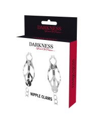 Darkness - Pinza Per Capezzoli In Metallo Con Catena - DARKNESS BONDAGE - Pinzette Capezzoli | erosidea.com