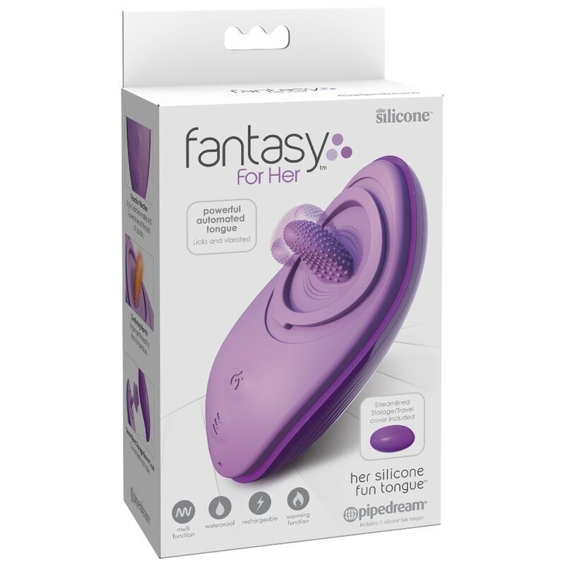 Fantasy For Her - Lingua Divertente In Silicone Viola - FANTASY FOR HER - Succhia Clitoride | erosidea.com