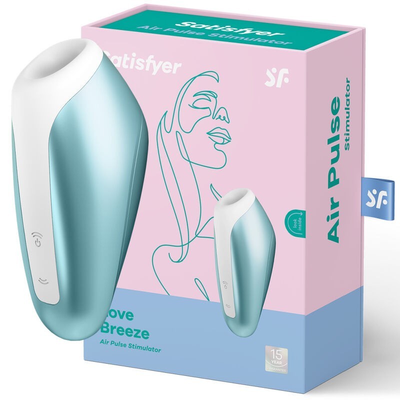 Love Breeze Succionador Blu Ghiaccio - SATISFYER AIR PULSE - Succhia Clitoride | erosidea.com