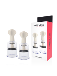 Darkness - Ventosa Trasparente Per Capezzoli Diametro 5 Cm - DARKNESS SENSATIONS - Pinzette Capezzoli | erosidea.com