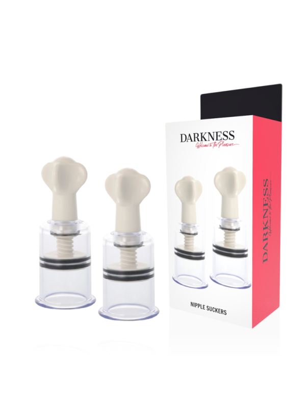 Darkness - Ventosa Trasparente Per Capezzoli Diametro 5 Cm - DARKNESS SENSATIONS - Pinzette Capezzoli | erosidea.com