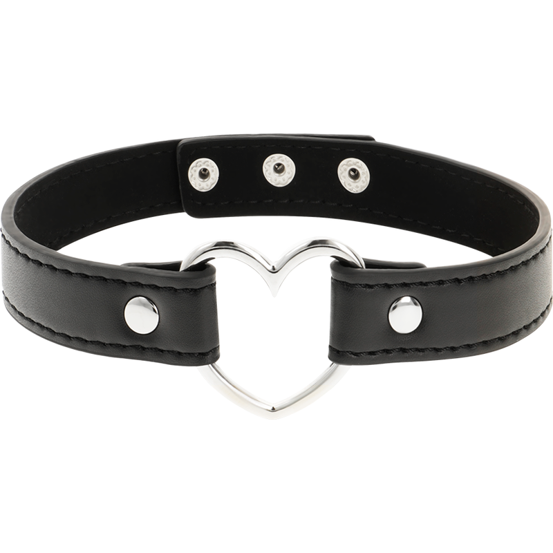Coquette - Chic Desire Collana In Pelle Vegana Accessorio Cuore Donna - COQUETTE ACCESSORIES - Collari e Guinzagli | erosidea.com