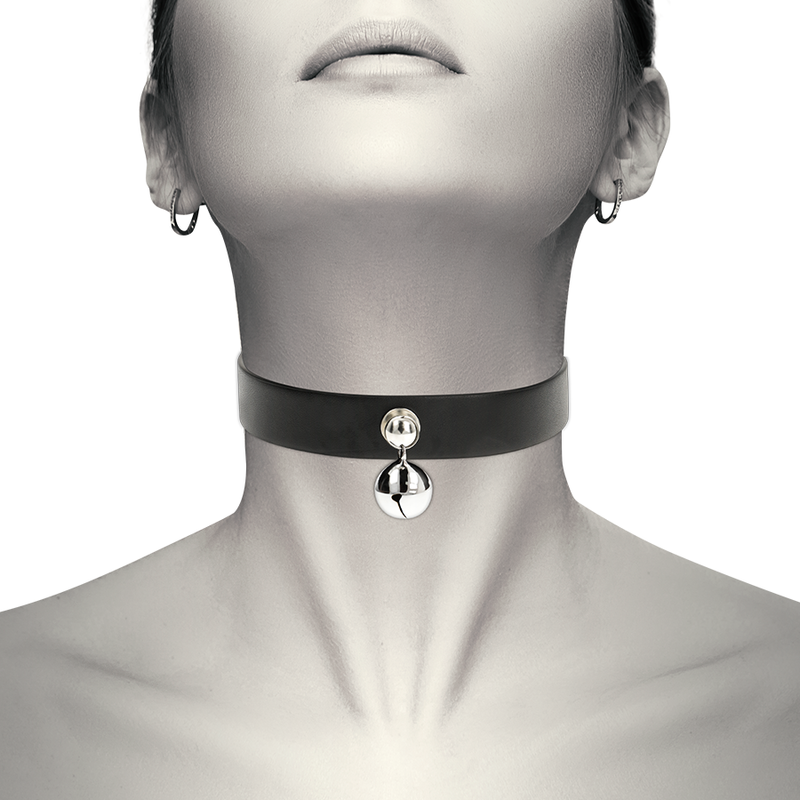 Coquette - Chic Desire Collana In Pelle Vegana Accessorio Donna Con Sonaglio - COQUETTE ACCESSORIES - Collari e Guinzagli | erosidea.com