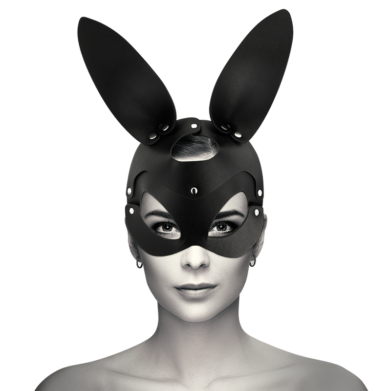 Coquette Chic Desire - Maschera Vegana In Pelle Con Orecchie Di Rabbit - COQUETTE ACCESSORIES - Maschere e Cappucci | erosidea.com
