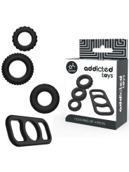 Addicted Toys - Set Di Anelli Per Pene - 4 Pezzi - Addicted Toys - Anelli Fallici | erosidea.com