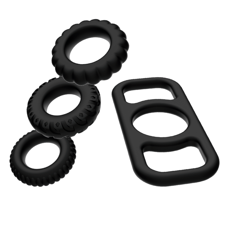 Addicted Toys - Set Di Anelli Per Pene - 4 Pezzi - Addicted Toys - Anelli Fallici | erosidea.com