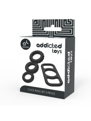 Addicted Toys - Set Di Anelli Per Pene - 4 Pezzi - Addicted Toys - Anelli Fallici | erosidea.com