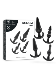 Addicted Toys - Set Di 4 Tappi Anali - Addicted Toys - Plug e Catene Anali | erosidea.com