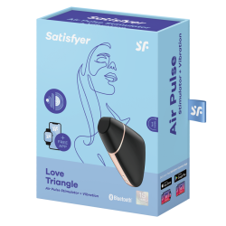SATISFYER - STIMOLATORE E VIBRATORE TRIANGOLO LOVE NERO - SATISFYER CONNECT - Vibratori | erosidea.com
