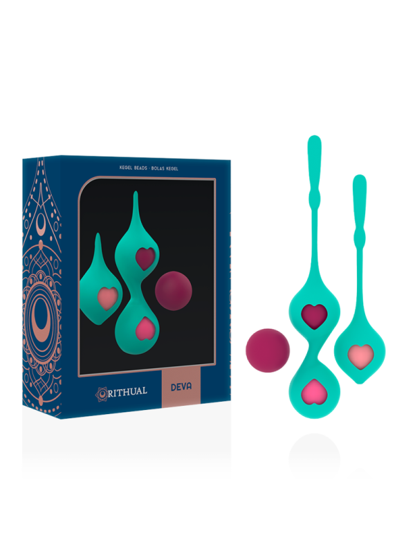 Rithual - Set I Di Allenamento Pelvico Deva Aqua Green - RITHUAL - Ovetti Palline Sfere | erosidea.com
