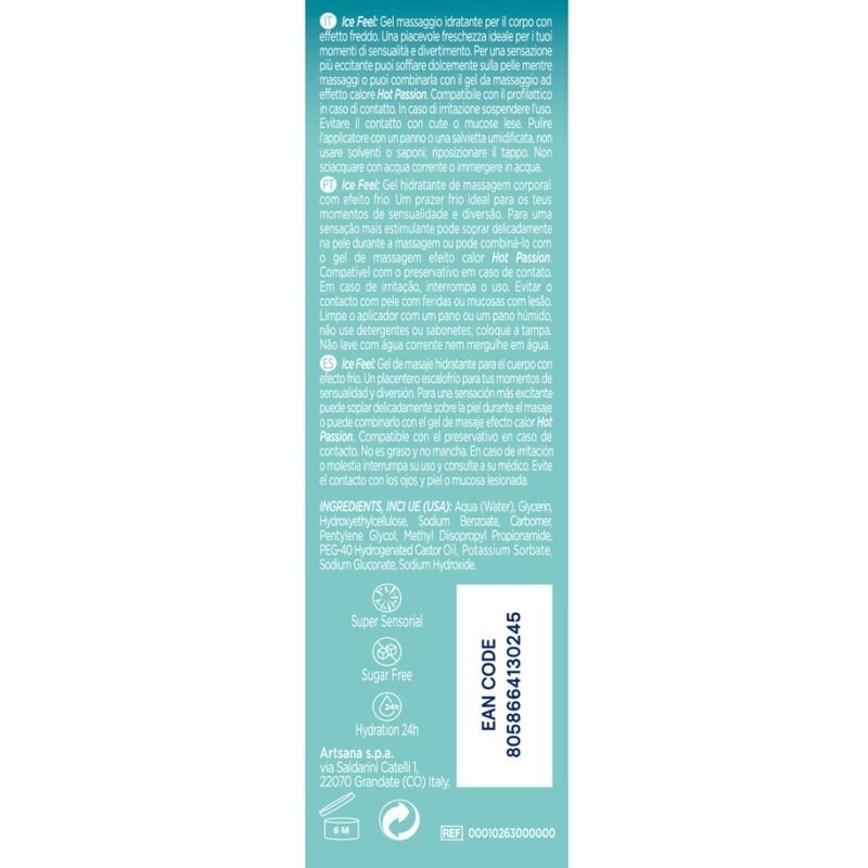 Gel 3 In 1 Ice Feel 200 Ml - CONTROL LUBES - A Base Silicone | erosidea.com