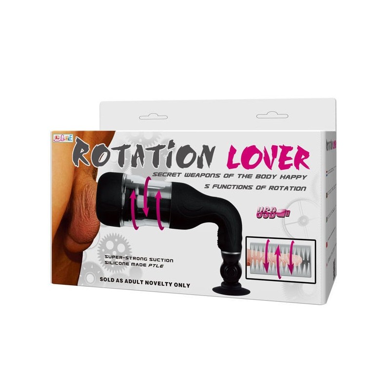 Masturbatore Automatico Rotation Lover Con Supporto - BAILE FOR HIM - Masturbatori | erosidea.com