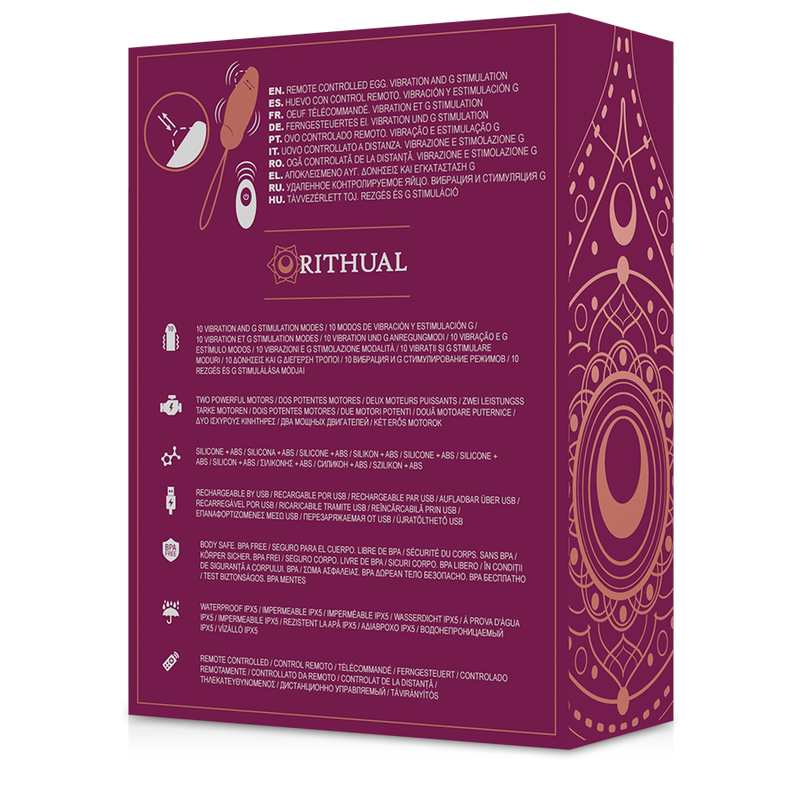Rithual - Priya Egg Telecomando G-Spot + Vibrazione - RITHUAL - Vibratori per Coppia | erosidea.com
