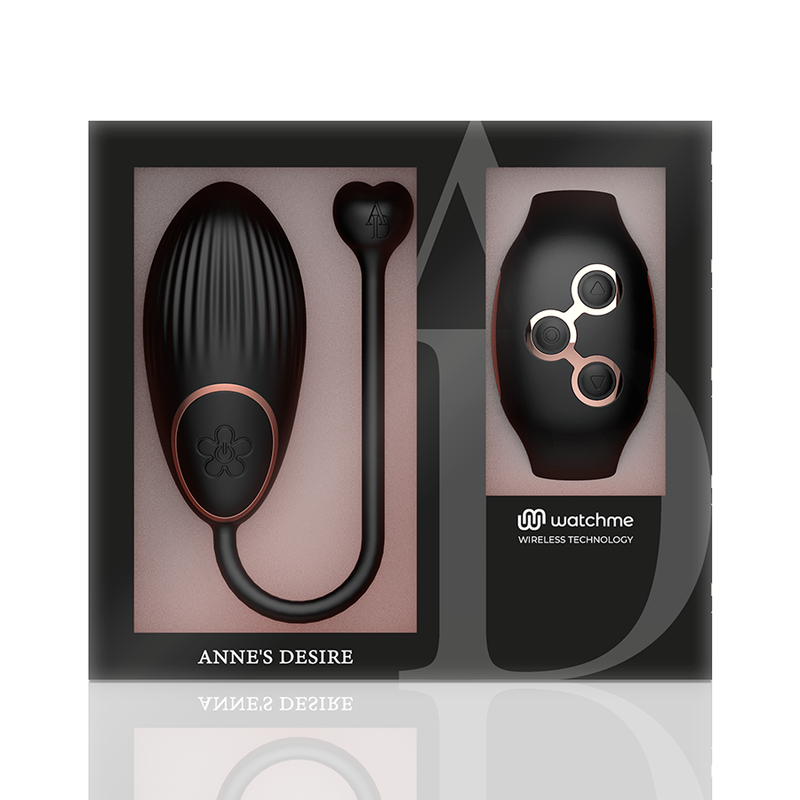 Anne's Desire - Egg Tecnologia Di Controllo Remoto Watchme Nero/Oro - ANNE'S DESIRE - Ovetti Palline Sfere | erosidea.com